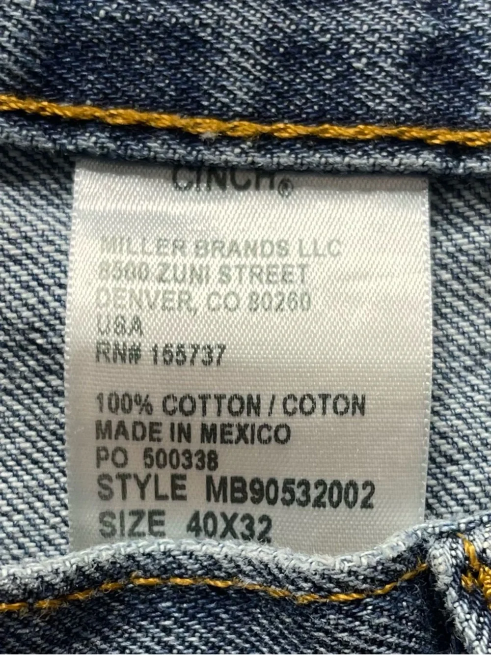 Cinch brand fit